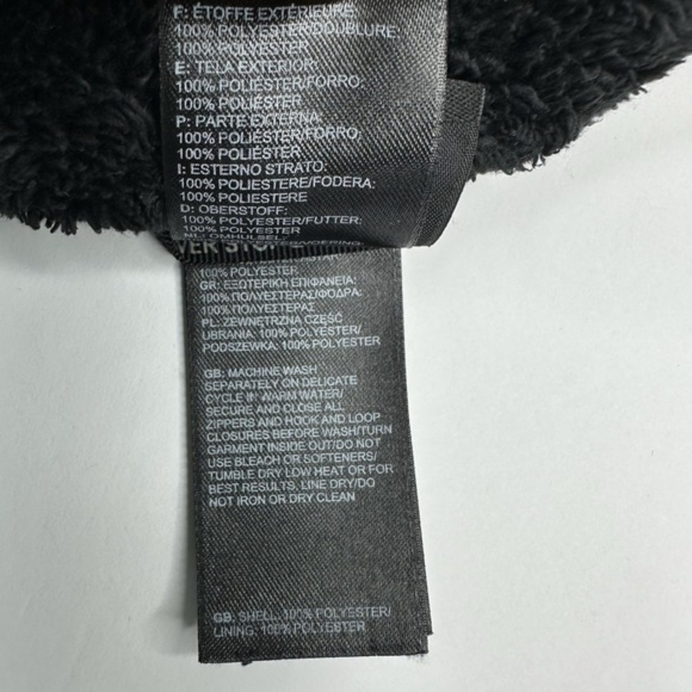 The North Face Osito 2‎ Black Full Zip High Pile Fleece Jacket Womens Small C782 - Picture 10 of 16